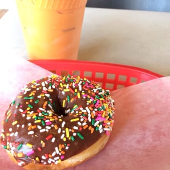 Bosa Donuts - Iced Thai tea and chocolate sprinkle donut! Yum! - Donuts Near Me - Phoenix, Arizona Bosa Donuts - Iced Thai tea and chocolate sprinkle donut! Yum! - Donuts Near Me - Phoenix, Arizona