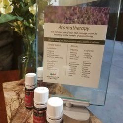 Elements Massage - Essential oils. It smells invigorating when you walk in.