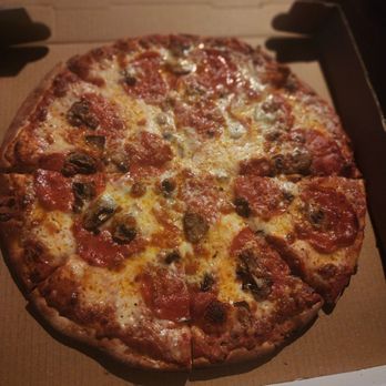 Angel Fired Pizza - Pepperoni and mushroom looks fantastic. - Pizza Near Me - Angel Fire, New Mexico