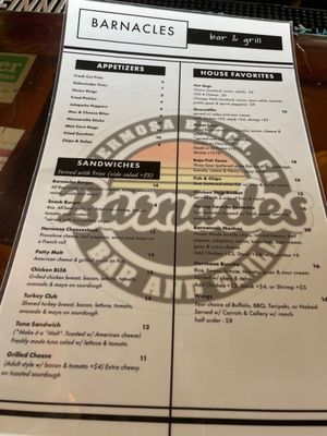 Menu photo 5 Barnacles Bar & Grill Hermosa Beach, CA