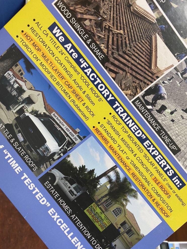 Slide of Royal Roofing