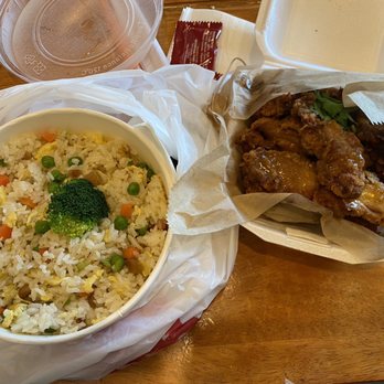 Class 302 Cafe - Downey - Combo - fried rice + spicy garlic chicken - Taiwanese Near Me - Downey, California