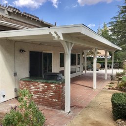 This is the finished patio cover that Rich and his crew made in 5 days. This is the finished patio cover that Rich and his crew made in 5 days.