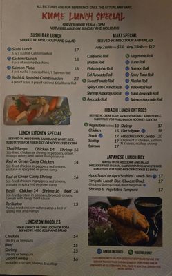 Menu photo 8 Kume Steakhouse Seabrook, NH Menu photo 8 Kume Steakhouse Seabrook, NH