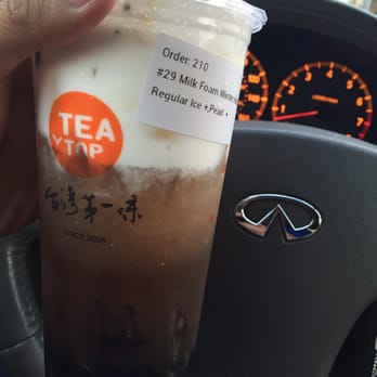 Tea Top - Wintermelon with a special order of extra milk foam - Coffee & Tea Near Me - San Jose, California