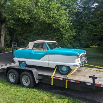 County Line Services - Whether modern or classic, daily or custom, new-to-you or family heirloom...We haul them all.
- '59 Nash Metropolitan convertible - Towing Near Me County Line Services - Whether modern or classic, daily or custom, new-to-you or family heirloom...We haul them all.
- '59 Nash Metropolitan convertible - Towing Near Me