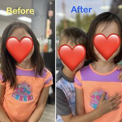 Healthy Look Salon - Hair cut before/after.