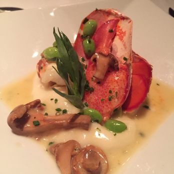 Gary Danko - Roasted Maine lobster with potato purée, mushrooms and edamame - New American Near Me - San Francisco, California