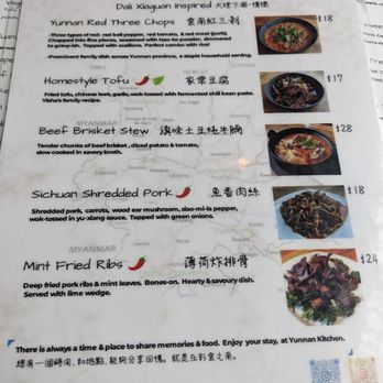 Yunnan Kitchen - Menu - Szechuan Near Me - Boston, Massachusetts