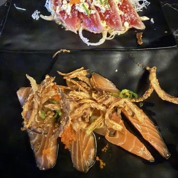 Catch and Fire - Salmon Carpaccio, Peppered Tuna Carpaccio - Japanese Near Me - Las Vegas, Nevada Catch and Fire - Salmon Carpaccio, Peppered Tuna Carpaccio - Japanese Near Me - Las Vegas, Nevada