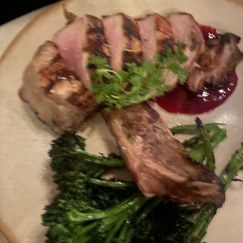 Southbound - Pork chop with broccolini - Cocktail Bars Near Me - Charleston, South Carolina Southbound - Pork chop with broccolini - Cocktail Bars Near Me - Charleston, South Carolina