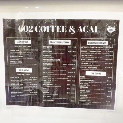 Menu photo 1 602 Coffee & Acai Huntington Beach, CA