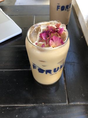 Photo of Forum Coffee - San Diego, CA, US. Iced mocha white chocolate with rose...so good!