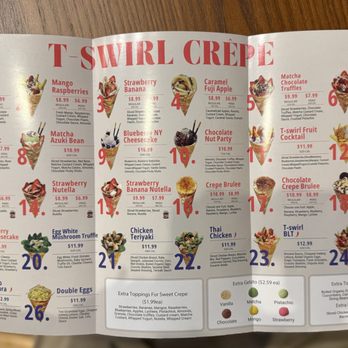T Swirl Crepe - Menu - Desserts Near Me - Chandler, Arizona