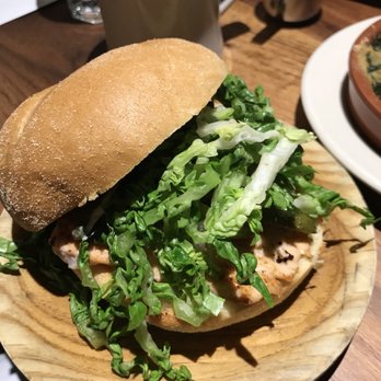 Barcelona Reston - Salmon burger for lunch - Tapas/Small Plates Near Me - Reston, Virginia