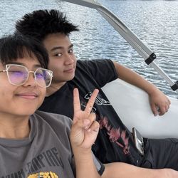 Swan Boat Rentals - On the boat