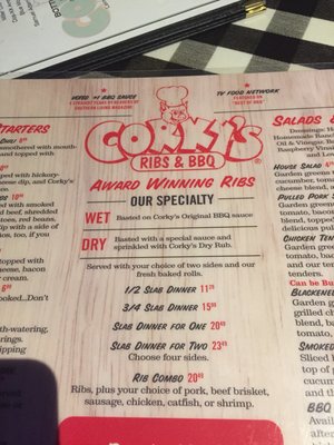 Menu photo 3 Corky's Ribs & BBQ Little Rock, AR Menu photo 3 Corky's Ribs & BBQ Little Rock, AR