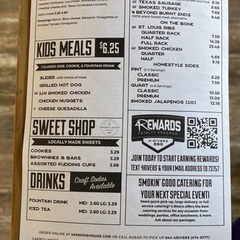 4 Rivers Smokehouse - Menu side 2 - Barbeque Near Me - Gainesville, Florida 4 Rivers Smokehouse - Menu side 2 - Barbeque Near Me - Gainesville, Florida