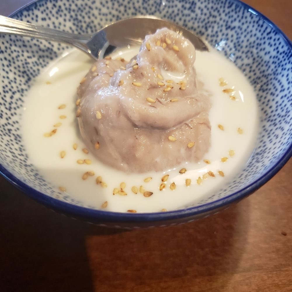 J's Kitchen - Mashed Taro in Coconut Milk Dessert - Chinese Near Me - Naperville, Illinois J's Kitchen - Mashed Taro in Coconut Milk Dessert - Chinese Near Me - Naperville, Illinois