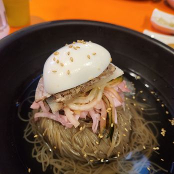 Mukja Korean Barbeque - Naengmyeon (regular) - Korean Near Me - Puyallup, Washington Mukja Korean Barbeque - Naengmyeon (regular) - Korean Near Me - Puyallup, Washington