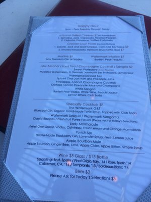 Menu photo 8 Watermark Asbury Park, NJ