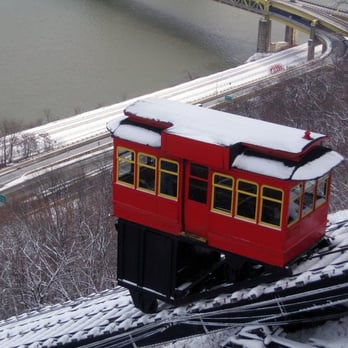 Duquesne Incline - The Duquesne Incline - this is one of two cars that ride up and down the track. - Landmarks & Historical Buildings Near Me - Pittsburgh, Pennsylvania