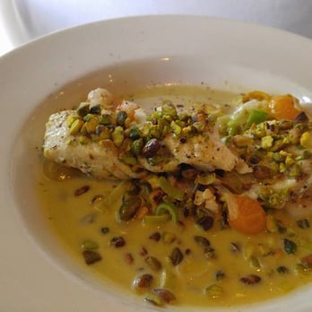 Stonehorse Cafe - Halibut with rock shrimp, capers and pine nuts - New American Near Me - Tulsa, Oklahoma
