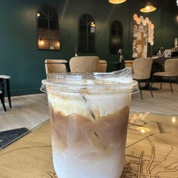 Blueberry cobbler latte