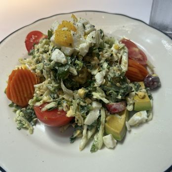 Gulfstream - Chopped Vegetable Salad - avocado, grapes, egg, macadamia nuts, carrots, tomatoes, corn, herbs $26 - New American Near Me - Newport Beach, California