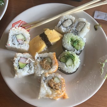 Lin’s International Buffet - Some sushi from the buffet, might i add you can see them making it. It tasted like normal sushi to me - Buffets Near Me - Selma, Texas