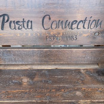 Pasta Connection - Old school Pasta Connection bench... - Italian Near Me - Costa Mesa, California