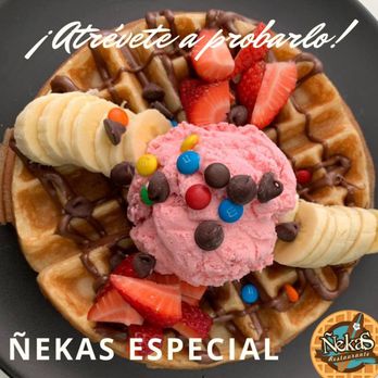 Ñekas - Waffle vainilla. - Breakfast & Brunch Near Me - Cabo San Lucas, BCS Ñekas - Waffle vainilla. - Breakfast & Brunch Near Me - Cabo San Lucas, BCS