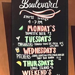 Boulevard Sports Lounge - Drink Specials