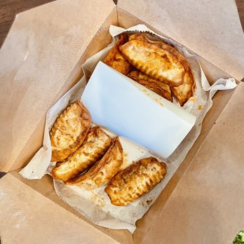 Bonchon Newark - Pork Potstickers - 8pc. Half soy glazed. Half plain - Korean Near Me - Newark, California
