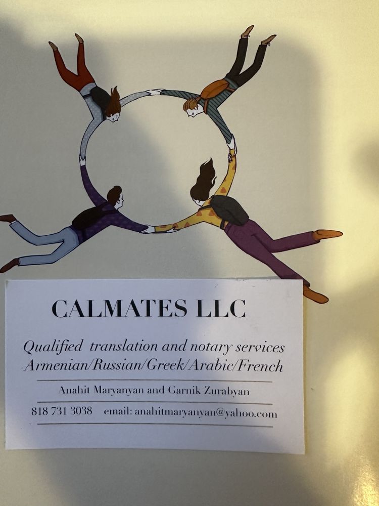 CALMATES TRANSLATION AND NOTARY SERVICES Updated September 2024
