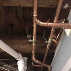 R J Dippold Homeworks - Remove galvanized pipe and repipe in copper