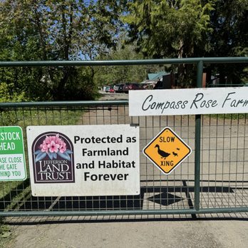 Compass Rose Farms - Front gate - Venues & Event Spaces Near Me - Port Townsend, Washington
