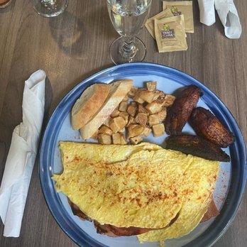 Kaffe Haus - Boricua, the plantains are usually in the omelet but I asked for it in the side - Breakfast & Brunch Near Me - San Juan, Puerto Rico Kaffe Haus - Boricua, the plantains are usually in the omelet but I asked for it in the side - Breakfast & Brunch Near Me - San Juan, Puerto Rico