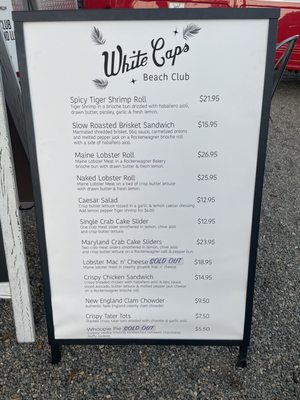 Menu photo 2 White Caps Beach Club Santa Barbara, CA Menu photo 2 White Caps Beach Club Santa Barbara, CA