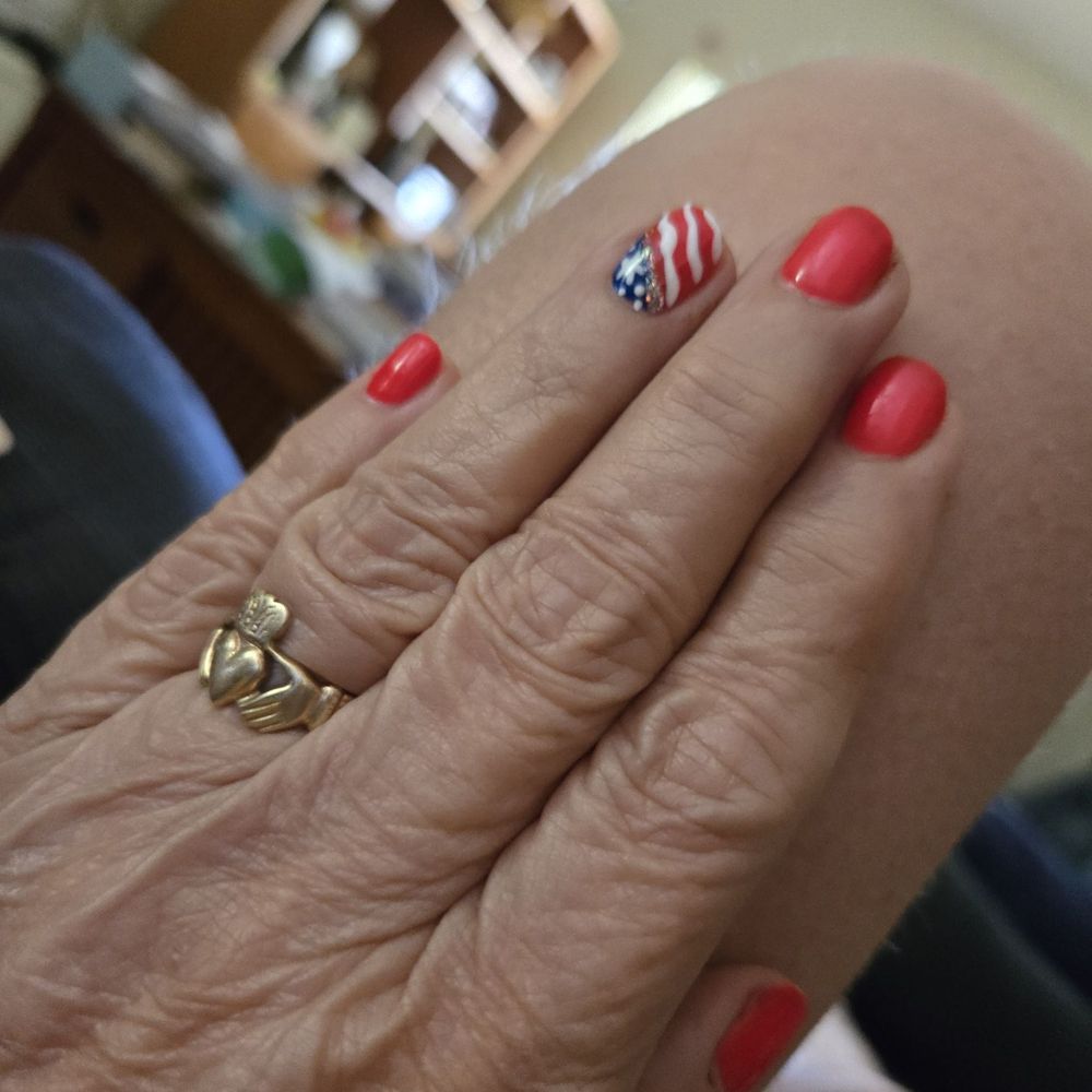 Apollo Nails & Spa - Kim did great 250 independance day nails at Apollo Nails in Tierrasanta - Nail Salons Near Me - San Diego, California