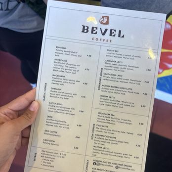 Bevel Coffee - Menu - Coffee & Tea Near Me - Altadena, California