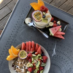 The Edge Café - Top: Toasted Muesli, Bottom: Organic Acai Berry Sorbet