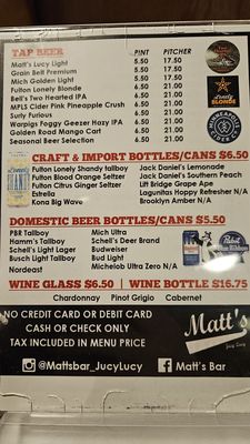 Menu photo 1 Matt's Bar Minneapolis, MN Menu photo 1 Matt's Bar Minneapolis, MN