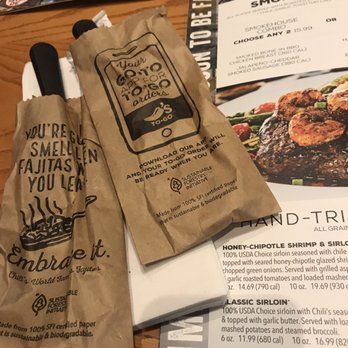 Chili's - Cute little utensil paper sleeping bag. - American Near Me - San Bruno, California Chili's - Cute little utensil paper sleeping bag. - American Near Me - San Bruno, California