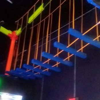 WonderWorks - Step course in the air with safety ropes. You are secured in a harness for safety entire obstacle course. - Amusement Parks Near Me - Orlando, Florida WonderWorks - Step course in the air with safety ropes. You are secured in a harness for safety entire obstacle course. - Amusement Parks Near Me - Orlando, Florida