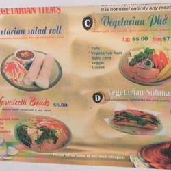Pho 99 Delta - Veggie Menu!!