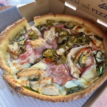 Rance's Chicago Pizza - 9inch deep dish with pesto - Pizza Near Me - Long Beach, California Rance's Chicago Pizza - 9inch deep dish with pesto - Pizza Near Me - Long Beach, California