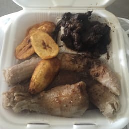 Liver, fried plantain, green banana, sweet potato. Liver, fried plantain, green banana, sweet potato.