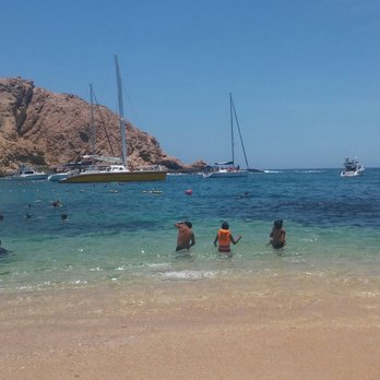 Santa Maria Beach - Beautiful bay with great snorkeling!  Tourist snorkeling excursions come here too! - Beaches Near Me - El Paraje, BCS