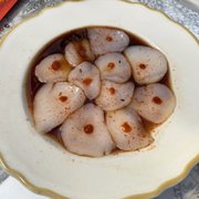 Photo of Swan Oyster Depot - San Francisco, CA, United States. Scallop Sashimi